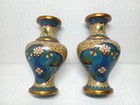 (B7) Bronze Cloisoinne Vase Pair - Precious Objects — photo 3