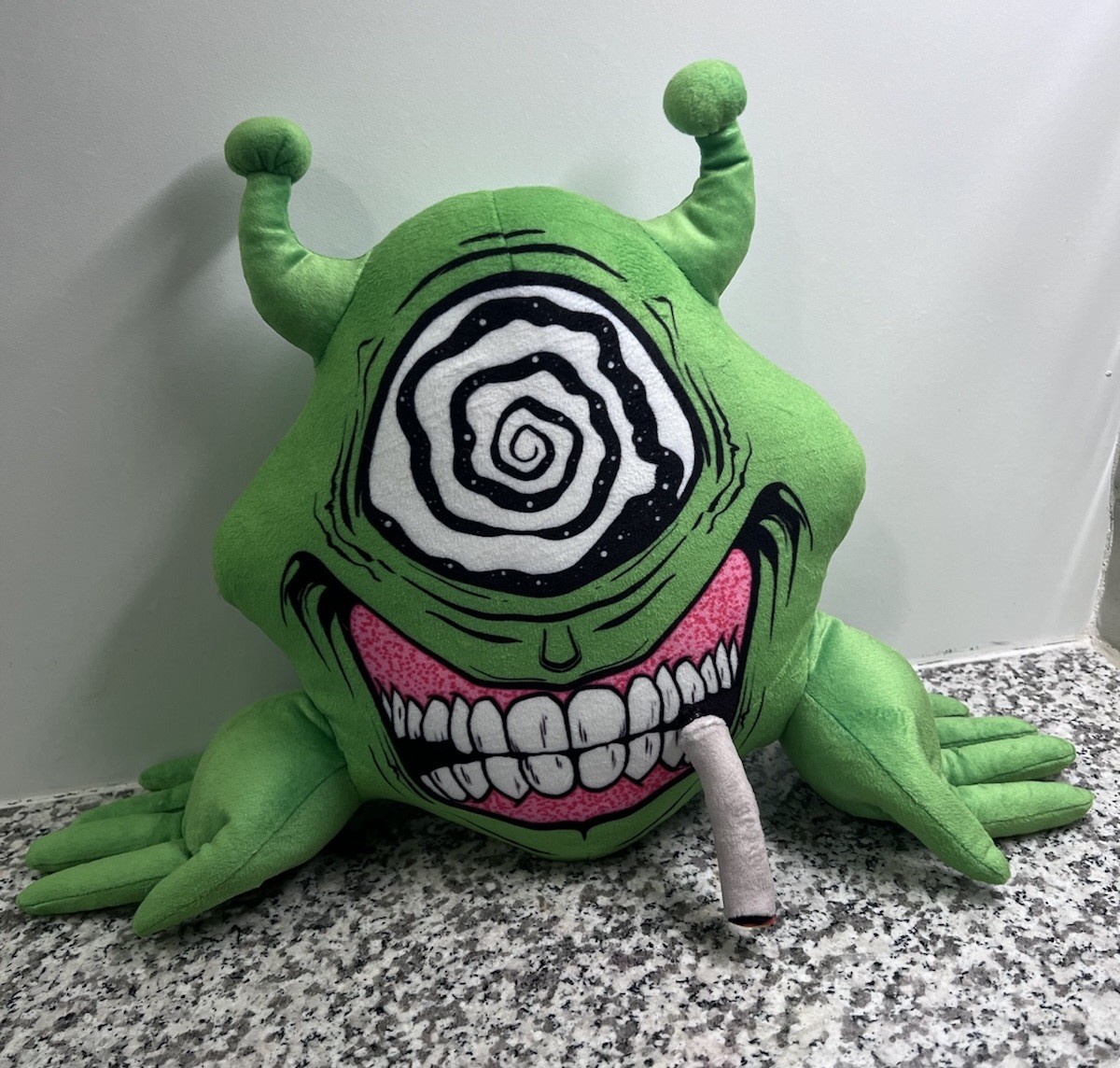 X Aaron Brooks String Theory Green Cyclops Plushie