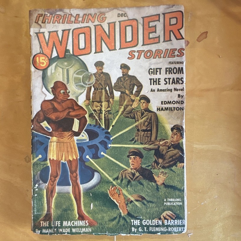 Thrilling Wonder Stories December Sci-Fi English Edmond Hamilton