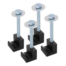 Truck Tool Box Mounting Kit, Black, 4 PCS Upgraded Aluminum Mounting Clamps...