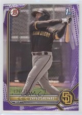 2022 Bowman Prospects Purple Pattern Border 126/199 Zayed Salinas #BP-122 0b4t