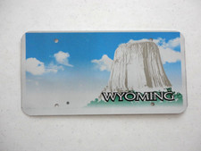 Wyoming Devils Tower Blank Sample License Plate