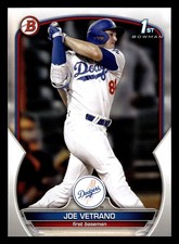 Joe Vetrano 2023 1st Bowman Draft #BD-91 Los Angeles Dodgers ROOKIE RC