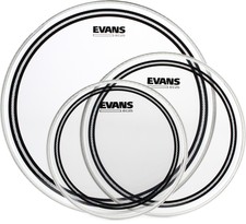 Evans EC2 Clear Tom Pack - 10, 12, and 16 Hea...