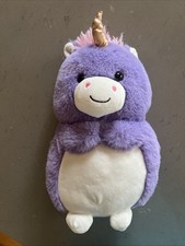 KellyToy Plush Pink Unicorn 12 Chubby Animal