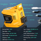 Portable Power Inverter Compatible with Dewalt 20V, Real 200W Outdoor Generators