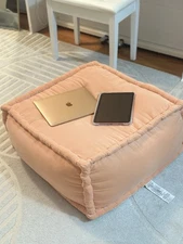 Big Size Floor Cushion Ottoman (Pink)