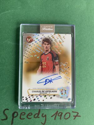 Topps Pristine Road To UEFA Euro 2024 Auto Gold De Ketelaere 25/50  #PA-CD