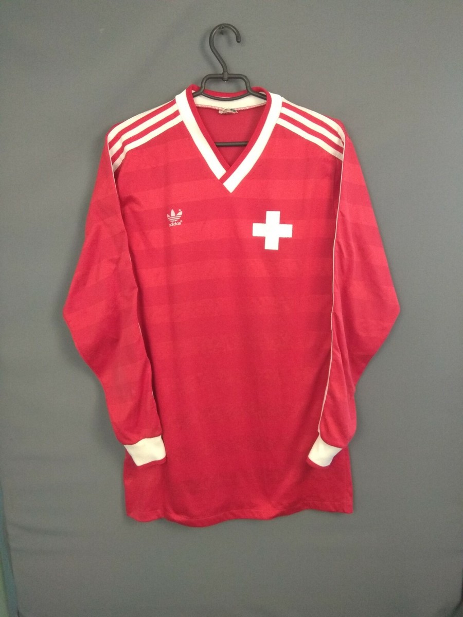Switzerland Jersey Match Worn 1987 Long Sleeve Shirt Football