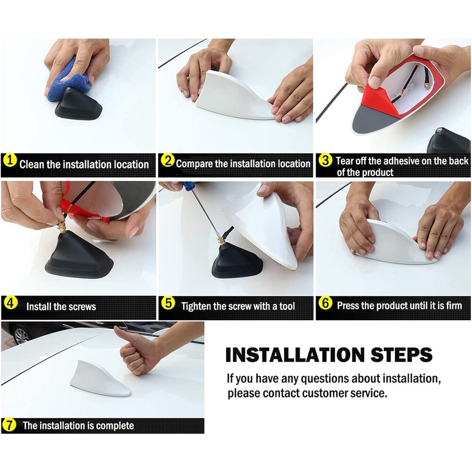 For Mini Cooper R53 R50 Car Roof Shark Fin Antenna Cover AM/FM Aerial ...
