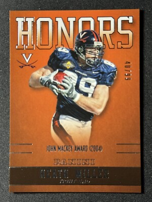 HEATH MILLER 2016 Panini Virginia Team Collection Honors SILVER /99 CAVALIERS SP