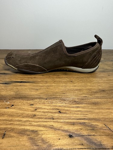 Merrell Barrado Slip On-Brown Leather Zip-Up Casual Shoes Women US 7 EUR 37.5 - Picture 4 of 10