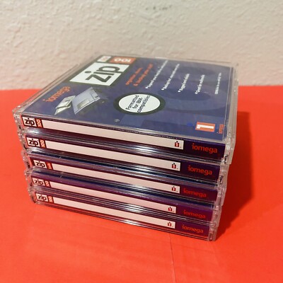 Iomega Zip 100MB -disk 100MB Lot of 5 IBM Compatible