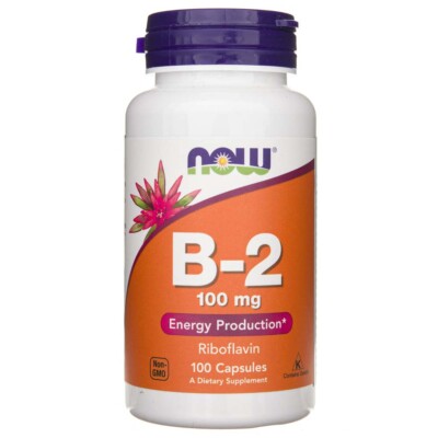NOW FOODS Vitamin B2 (Ryboflawin) 100 mg 100 Kapseln