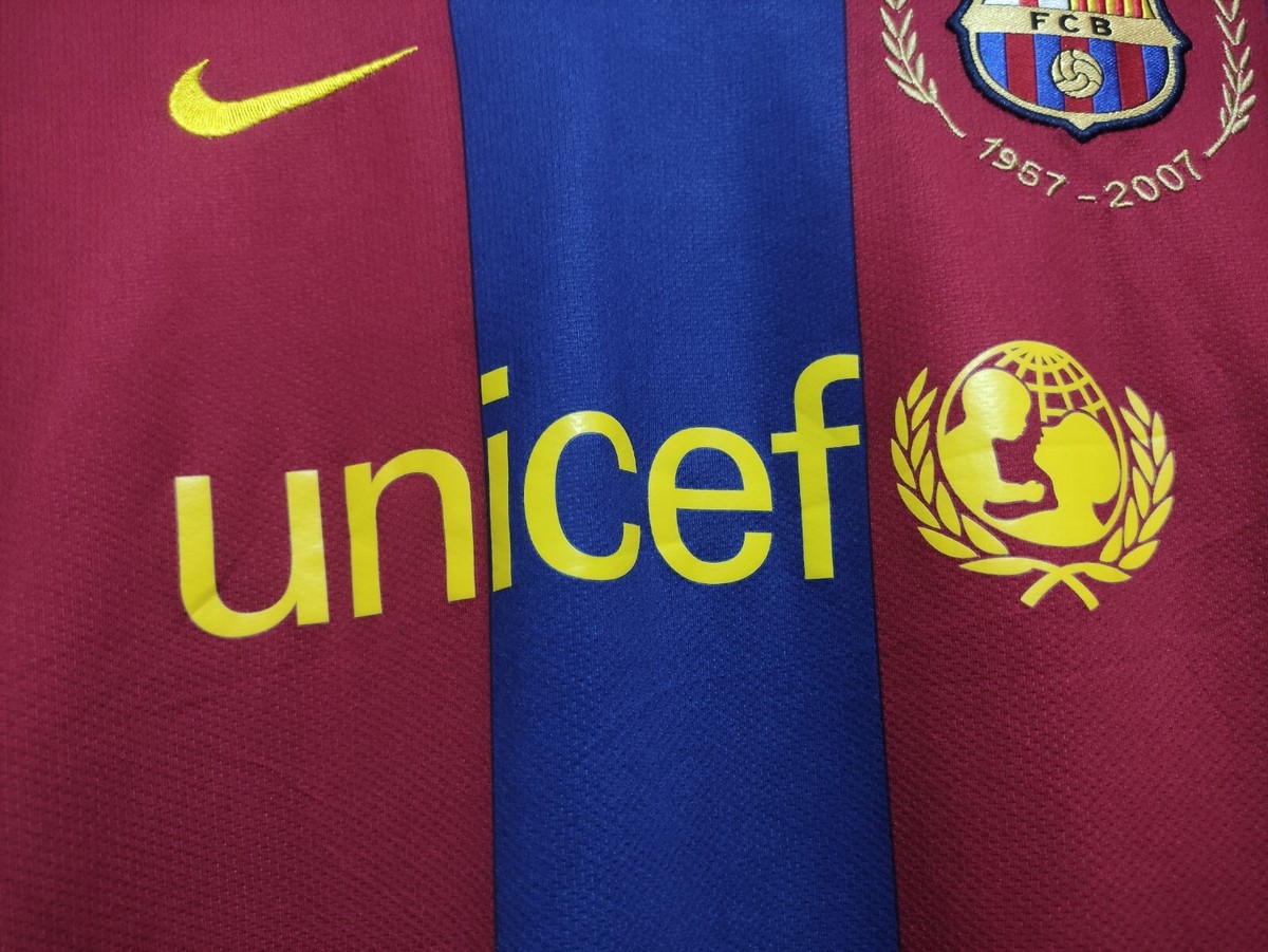 Fc Barcelona 2007 2008 Home Shirt Soccer Jersey Nike 237741 Futbol