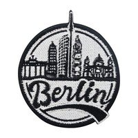 Runder Berlin Patch | Stadt Patches, Berliner BäR AufnäHer BüGelbilder, Flicken