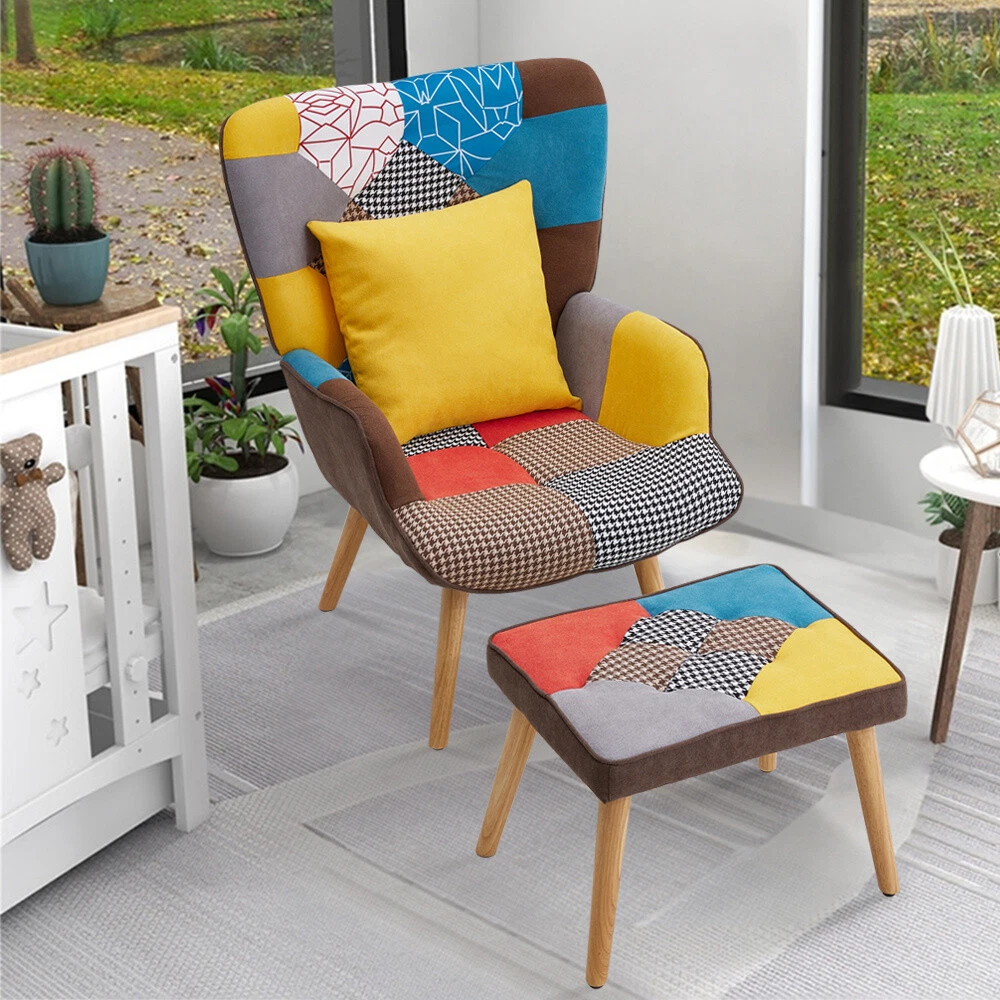 Cozy armchair with ottoman online