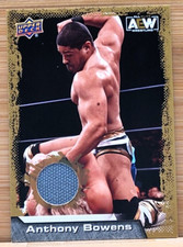 2022 UPPER DECK AEW ANTHONY BOWENS GOLD RELIC ALL ELITE WRESTLING WWE