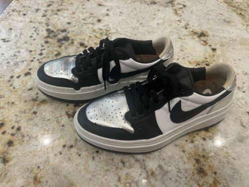 Nike Air Jordan 1 Elevate Low SE Metallic Silver Toe DQ8561-001 Women's Size 8.5 - Picture 4 of 9