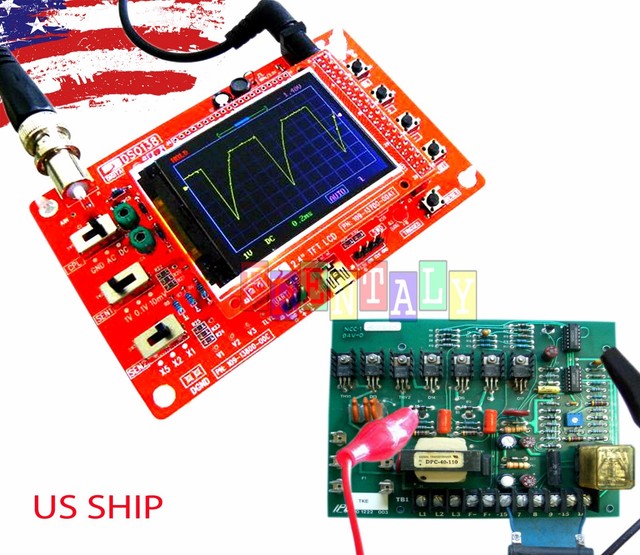 DSO138 2.4" TFT Digital Oscilloscope Kit DIY parts ( 1Msps ) with One FREE Probe