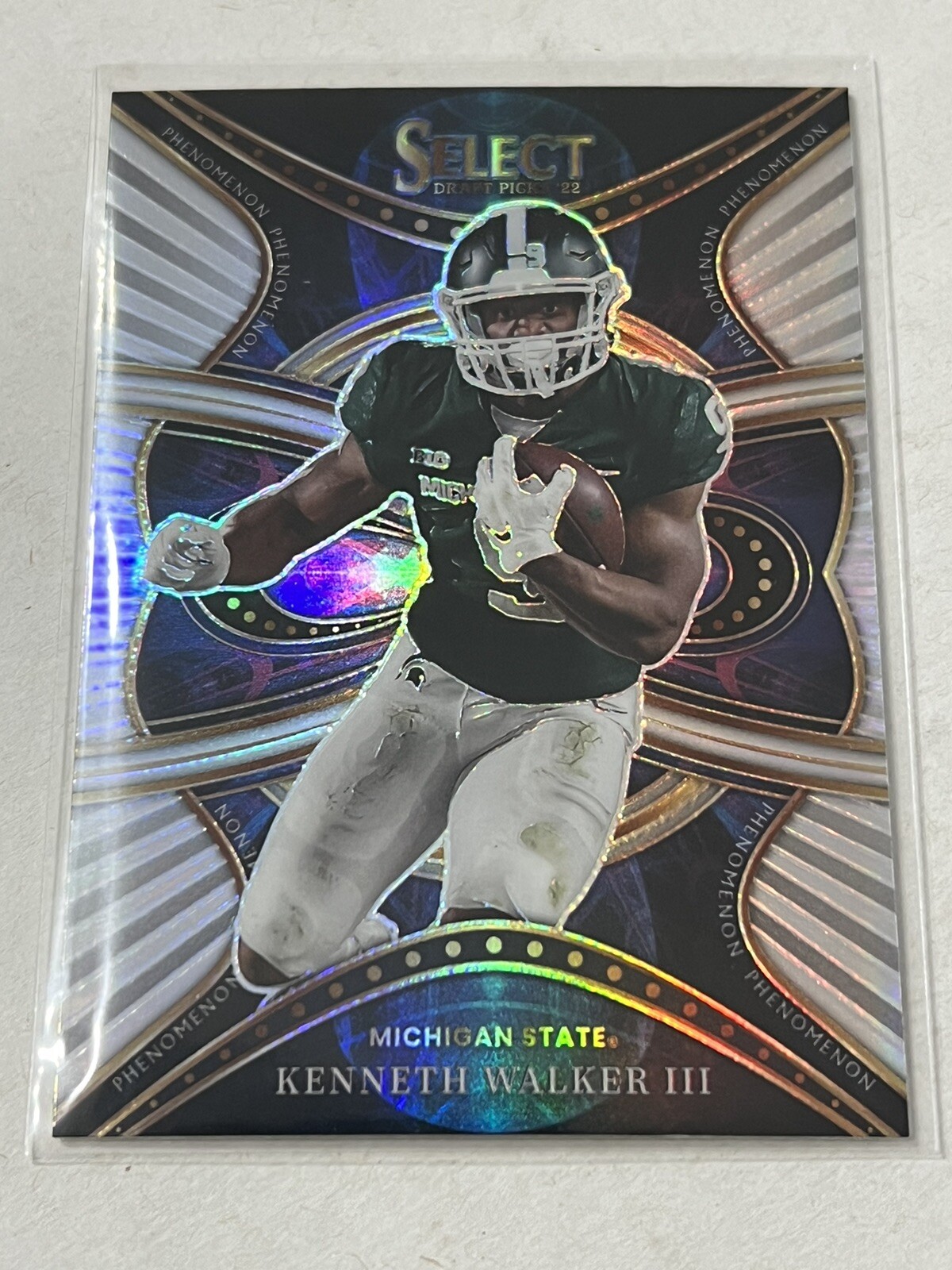 2022 Panini Select Draft KENNETH WALKER RC Phenomenon SP Silver Prizm SEAHAWKS!