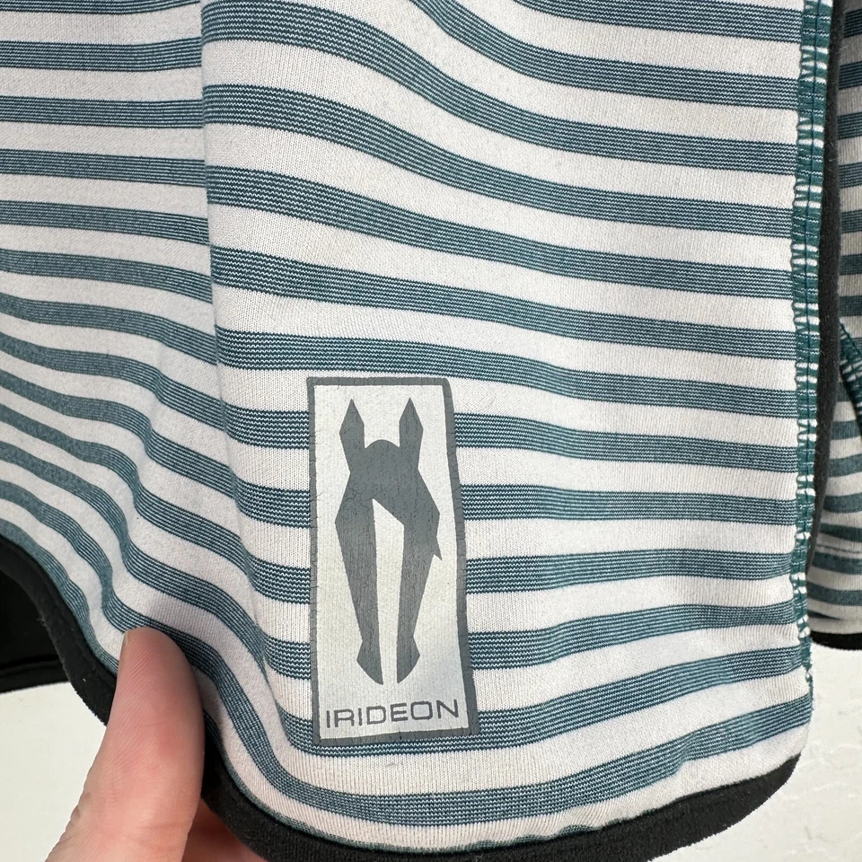 Irideon 1/4 Zip Pullover Womens L Blue Striped Horse Riding Training Equestrian - Image 4 of 4