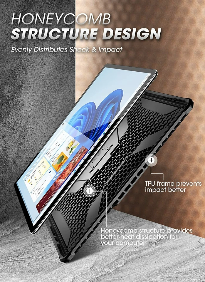 For Microsoft Surface Pro 8 SUPCASE UBPro Series Case, with Built-in Kickstand - Image 3 of 4