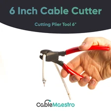 Cutting Plier 6 Inch Cable Electric Wire Stripper 6" Cutter Plastic Handle Tool