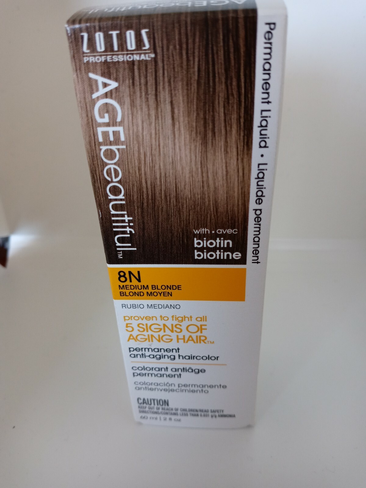 Age Beautiful Permanent Liquid 8N Medium Blonde