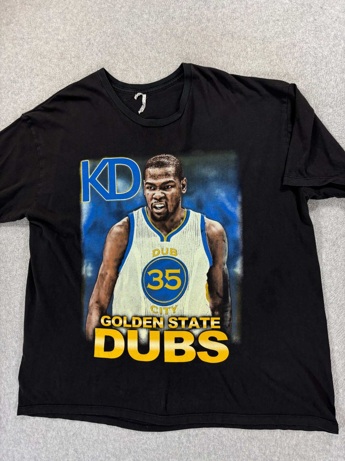 Golden State Warriors Kevin Durant Vintage Tee Shirt (Men's 2XL) Black -