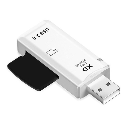 `XD Picture Card Reader USB 2.0 Memory Adapter For OlympusFuji White M4F9 9CD8 - Bild 4 von 12