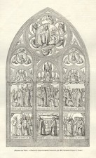 Les vitraux anciens de Saint Germain en Auxerrois Old stained glass 1844