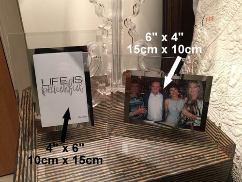 21st Anniversary Gift Picture Photo Frame: (L) (Black/Silver) - Picture 2 of 4