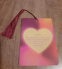 "Past" Love Release Affirmation Bookmark Tarot Oracle Card Gift Purified&Charged