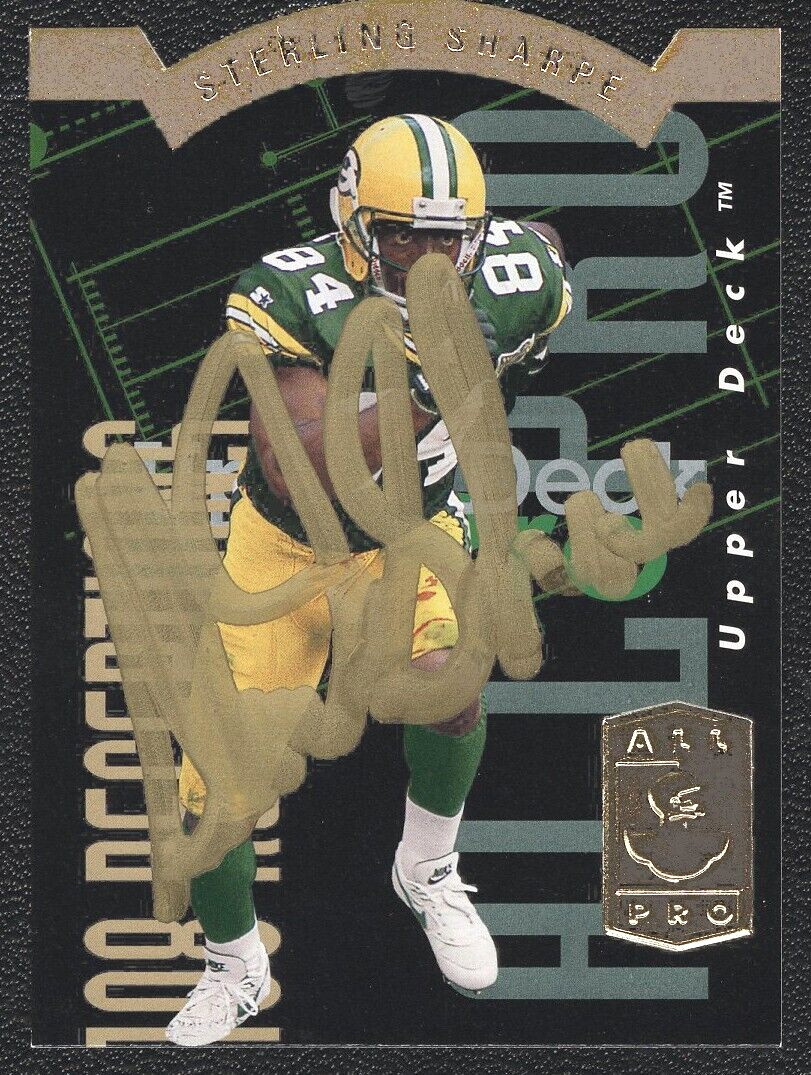 1993 UD Upper Deck SP AP10 Sterling Sharpe Autographed Signed HQ All-Pro XSP COA