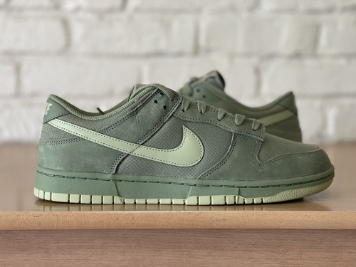 Nike Dunk Low Retro PRM Oil Green Size 11.5 Olive Men’s SB Sneakers FB8895-300 - Picture 2 of 10
