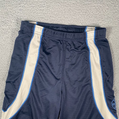 Nike Shorts Unisex Teens Large Blue White Stripe Basketball Athletic Workout - Picture 3 of 12