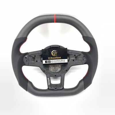 Matte Carbon Fiber Steering Wheel Fit For Volkswagen VW MK7 Golf7 R GTI Jetta