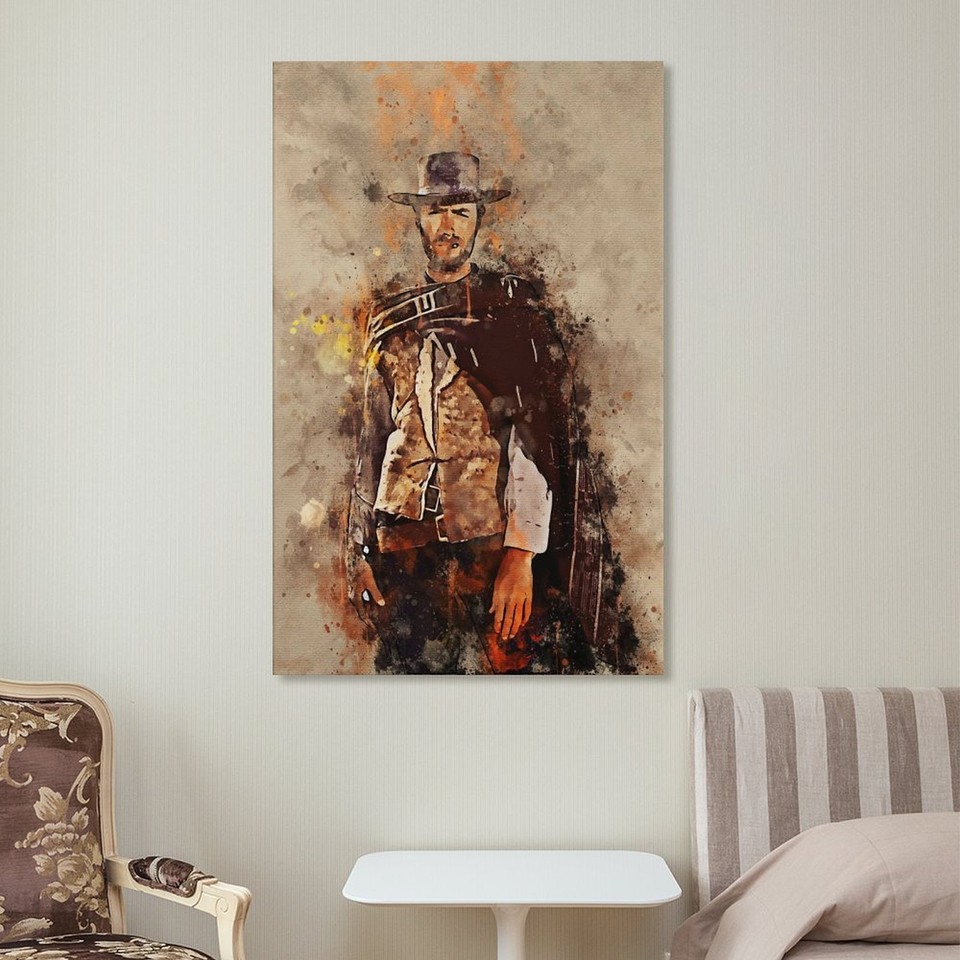 Clinton Eastwood Jr Canvas Art Wall Painting Poster Print eBay