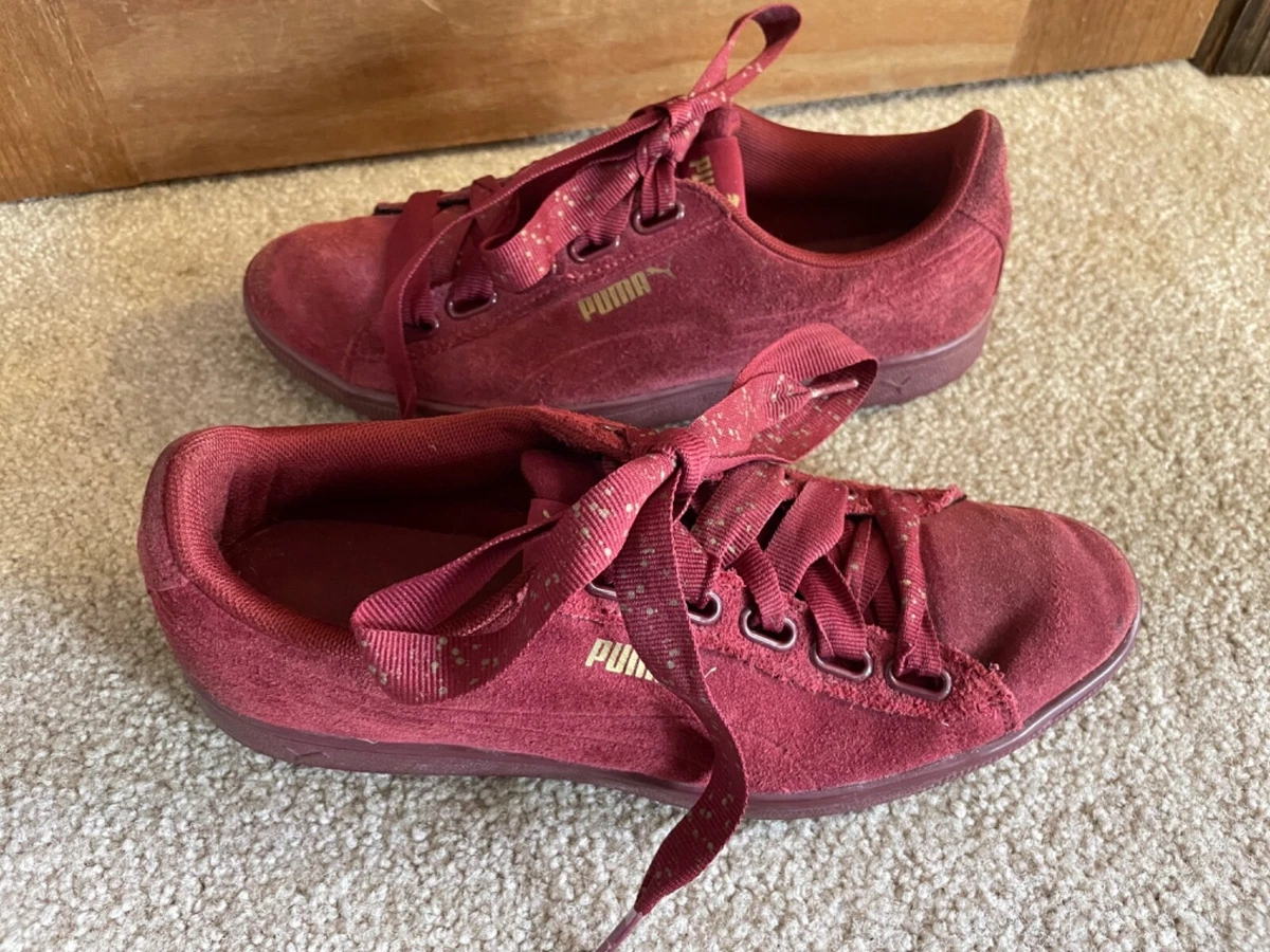 Puma womens shoes burgundy sale