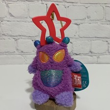 Bum Bumz Cosmic Bunz Major Purple Shimmer Alien 3.5in Clip On Plush Russ New