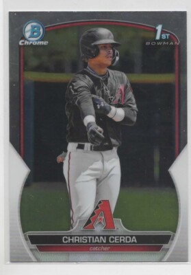 2023 Bowman Christian Cerda 1st Bowman Chrome Prospect BCP-56!