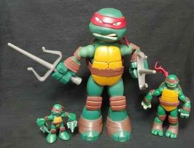 2015 TMNT TEENAGE MUTANT NINJA TURTLES RAPHAEL 3 ACTION FIGURE LOT PLAYMATES