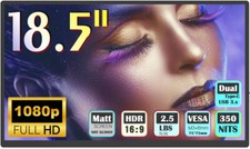 18.5" 1080P Portable Monitor Ultra-Slim  Lightweight W/ Full Functioned Type C