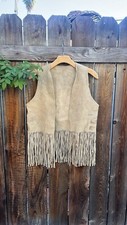 Suede vest unisex.