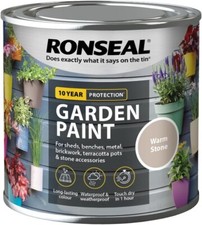 RONSEAL GARDEN PAINT FOR EXTERIOR WOOD METAL STONE BRICK SHEDS ALL COLOURS NEW