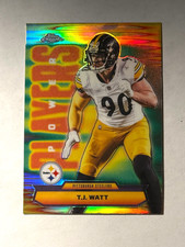 2025 Topps Chrome Football #PP-39 T.J. Watt POWER PLAYERS REFRACTOR - Steelers