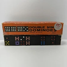 A Marlon Creation Double Nine Dominoes Multicolor 55 Pieces Made In Taiwan