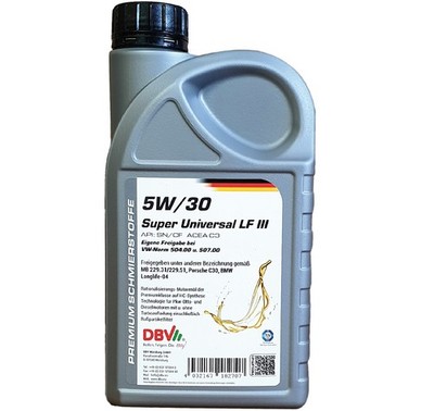 DBV 5W-30 Super Universal Longlife 3 Motoröl 1 Liter VW AUDI SEAT SKODA MB BMW