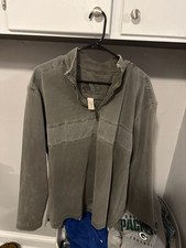 L.L. Bean Men's 100 Cotton Quarter-Zip Pullover, Size L-Reg